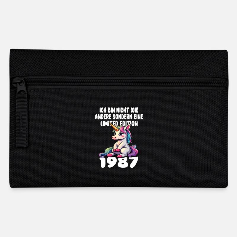 Limited Edition 1987 Geburtstag 1987 Geboren - Federtasche - Schwarz