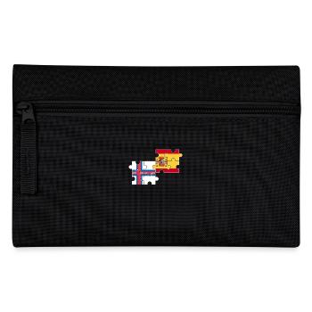 Faroe Islands Spain Flag Spanish Faroe Islands - Pencil Case - black - Front