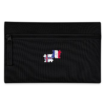 Faroe Islands France Flag French Faroe Islands - Pencil Case - black - Front