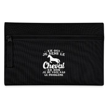 I feel the horse and no I don't see the problem - Pencil Case - black - Front