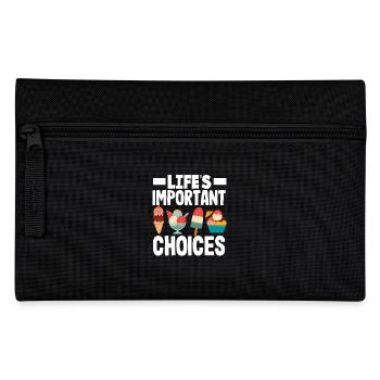 Important decisions for cream lovers - Pencil Case - black - Front