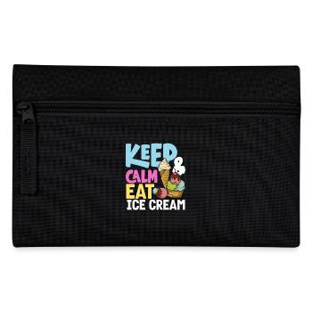 cream lovers: stay calm and eat cream - Pencil Case - black - Front