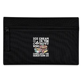 cream lovers are the answer - Pencil Case - black - Front