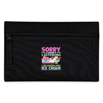 Sorry, Cream Lover Thinking Of Cream - Pencil Case - black - Front