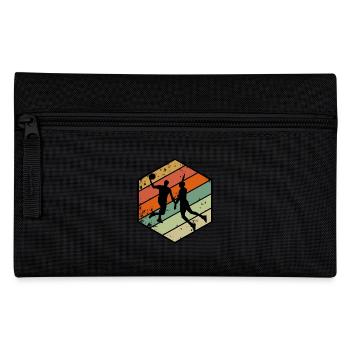 Sports Baller Retro Vintage Basketball - Pencil Case - black - Front