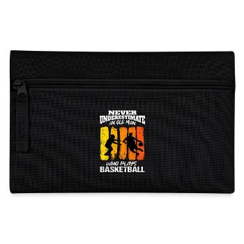 Unterschätzen Sie Old Man Hoops Basketball - Federtasche - Schwarz - Vorne