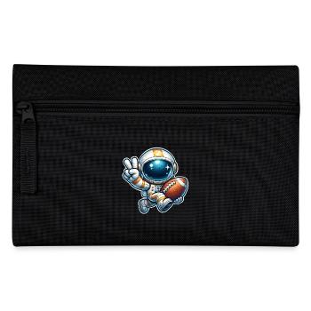 Football Astronaut - Pencil Case - black - Front