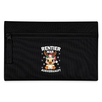 Reindeer was sold out Funny Christmas Moose - Pencil Case - black - Front