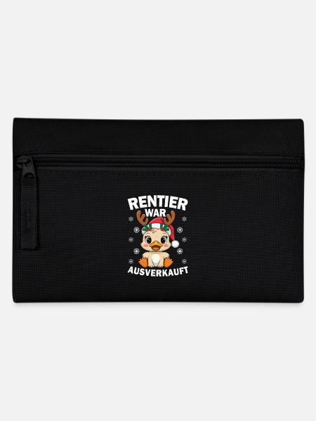 Rentier war ausverkauft Lustiges Weihnachten Elch - Federtasche - Schwarz
