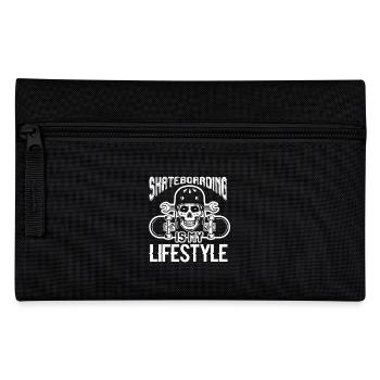Skateboarding Is My Lifestyle - Pencil Case - black - Front