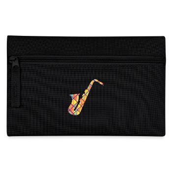 Saxophone Geometric - Pencil Case - black - Front