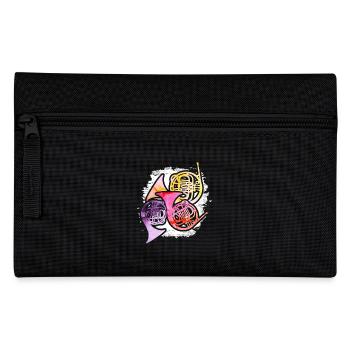 French Horn Colorful - Pencil Case - black - Front