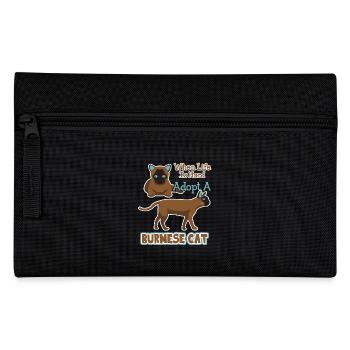 Adopt A Burmese Cat - Pencil Case - black - Front