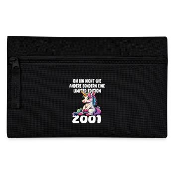Limited Edition 2001 Geburtstag 2001 Geboren - Federtasche - Schwarz - Vorne