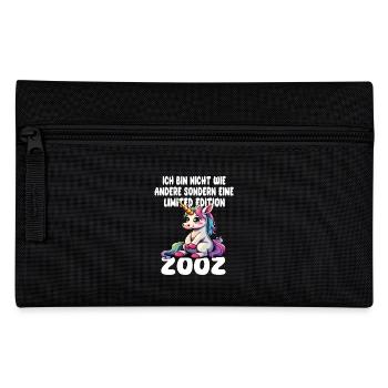 Limited Edition 2002 Geburtstag 2002 Geboren - Federtasche - Schwarz - Vorne