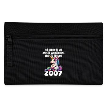 Limited Edition 2007 Geburtstag 2007 Geboren - Federtasche - Schwarz - Vorne