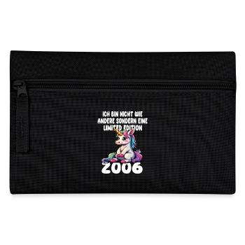 Limited Edition 2006 Geburtstag 2006 Geboren - Federtasche - Schwarz - Vorne