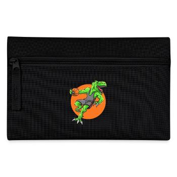 Sports Baller T-Rex Dinosaur Basketball - Pencil Case - black - Front