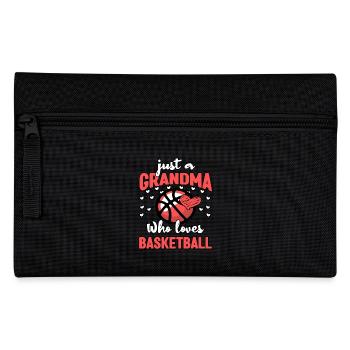 Just A Grandma Who Loves Basketball - Pencil Case - black - Front