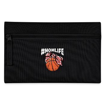 Baller Momlife Sports Player Basketball - Pencil Case - black - Front