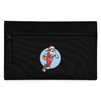 Baller Christmas Santa Claus Basketball - Pencil Case - black - Front
