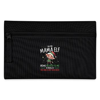 weihnachI'm the Mama Elf - Partnerlook Weihnachten - Federtasche - Schwarz - Vorne