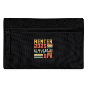 RENTNER 2025 AB JETZT BIN ICH VOLLZEIT OPA Lustig - Federtasche - Schwarz - Vorne