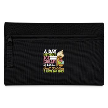 Une journée sans glace, c’est comme... Aucune idée - Trousse - noir - Devant