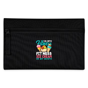 Fitness amateur de crème glacée disant design - Trousse - noir - Devant