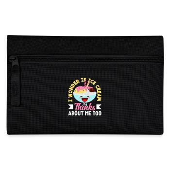 cream lover thinking of cream for me? - Pencil Case - black - Front