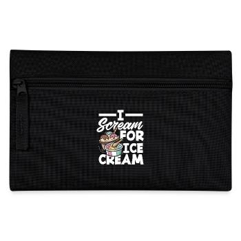 I Scream For Cream Lovers Cream - Pencil Case - black - Front