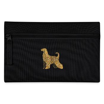 Afghan Hound Geometric - Pencil Case - black - Front