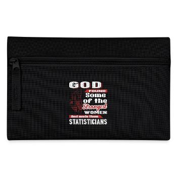 Statistician God Made Statisticians - Pencil Case - black - Front