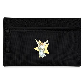 Christmas Engel Engelchen Xmas Weihnachten - Federtasche - Schwarz - Vorne