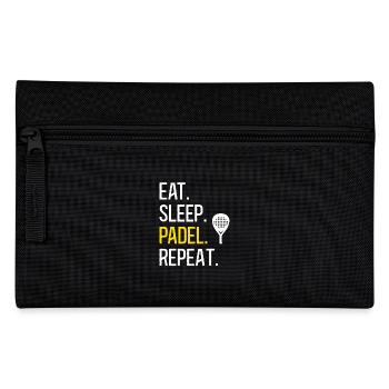 Eat Sleep Play Padel Tennis Repeat Pádel Sport - Federtasche - Schwarz - Vorne