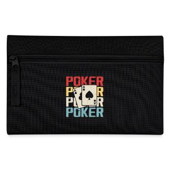 Poker Jeu de cartes Jeux d’argent Drôle Poker Joueur - Trousse - noir - Devant