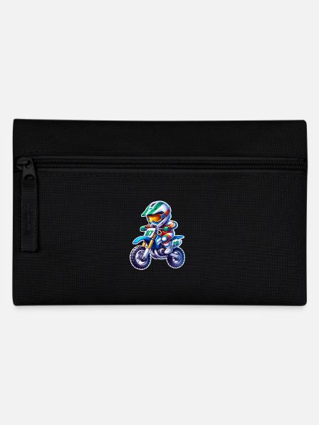 Motocross - Federtasche - Schwarz