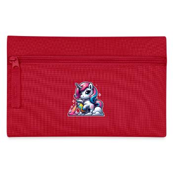 Unicorn Graffiti - Pencil Case - red - Front