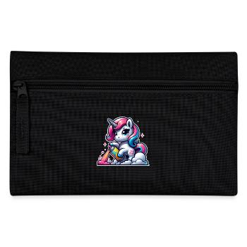 Unicorn Graffiti - Pencil Case - black - Front