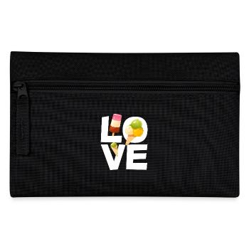 L’amour pour les amateurs de glaces - Trousse - noir - Devant