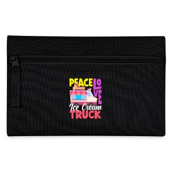 Amour paisible Amateur de camion de crème glacée - Trousse - noir - Devant