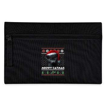 Meowy Catmas Christmas Matching Look Santa-Hat - Pencil Case - black - Front