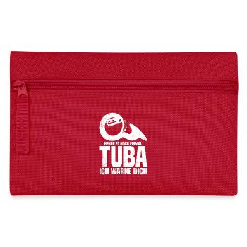 Sousaphon Orchester Blaskapelle Musiker - Federtasche - Rot - Vorne