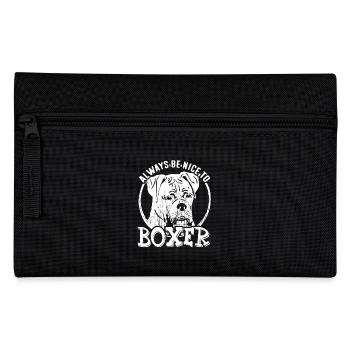 Always Be Nice To Boxer - Pencil Case - black - Front