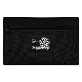Dart Spieler TREFFERPROFI Lustiges Darts Liebhaber - Federtasche - Schwarz - Vorne