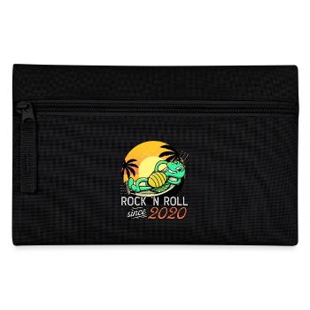 Turtle Rock N Roll Since 2020 Birthday - Pencil Case - black - Front