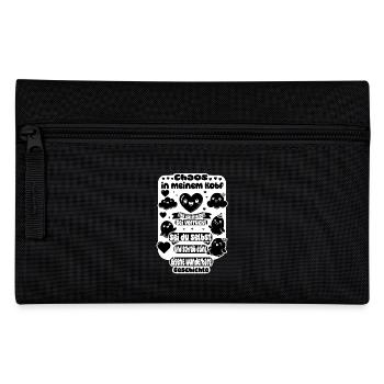 Chaos in the head, love in the heart - Pencil Case - black - Front
