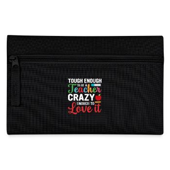 Teacher School Funny Students Best Teacher - Pencil Case - black - Front