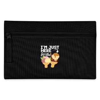 cream lover I'm here for cream - Pencil Case - black - Front