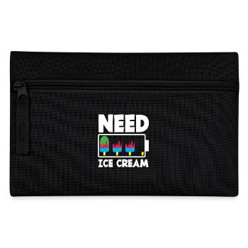 cream lovers need cream - Pencil Case - black - Front